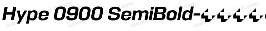 Hype 0900 SemiBold字体转换